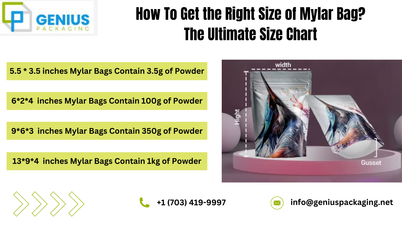 How To Get the Right Size of Mylar Bag A Ultimate Size Chart