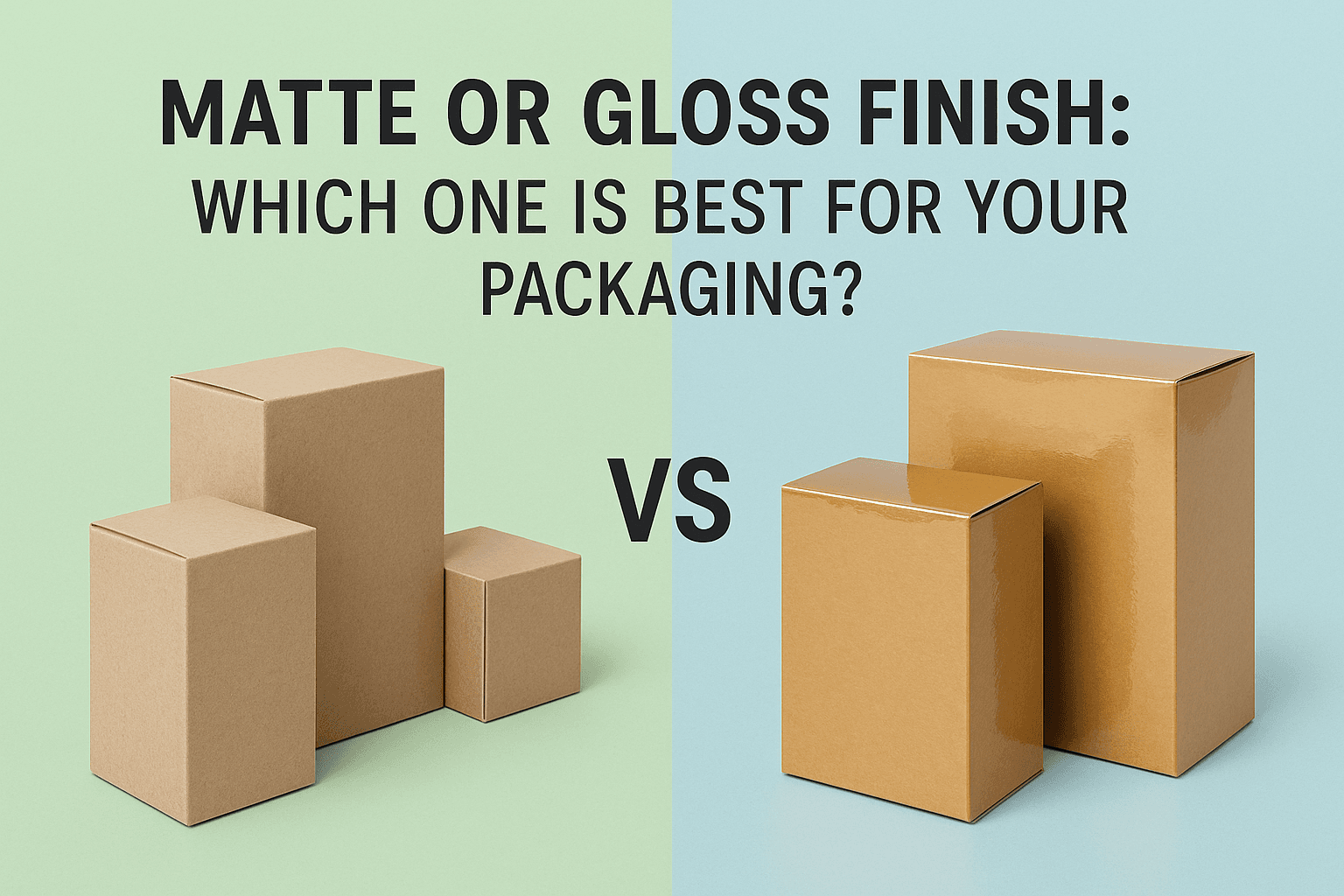 Matte or Gloss Finish: Which One Is Best for Your Packaging?